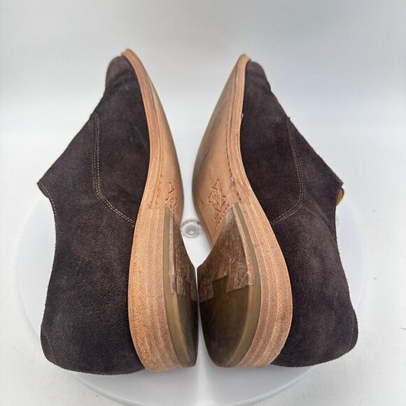 Undandy Oxford Classic Men Size 10 Lace Up Dress Shoes Tan Brown Suede - Picture 7 of 13